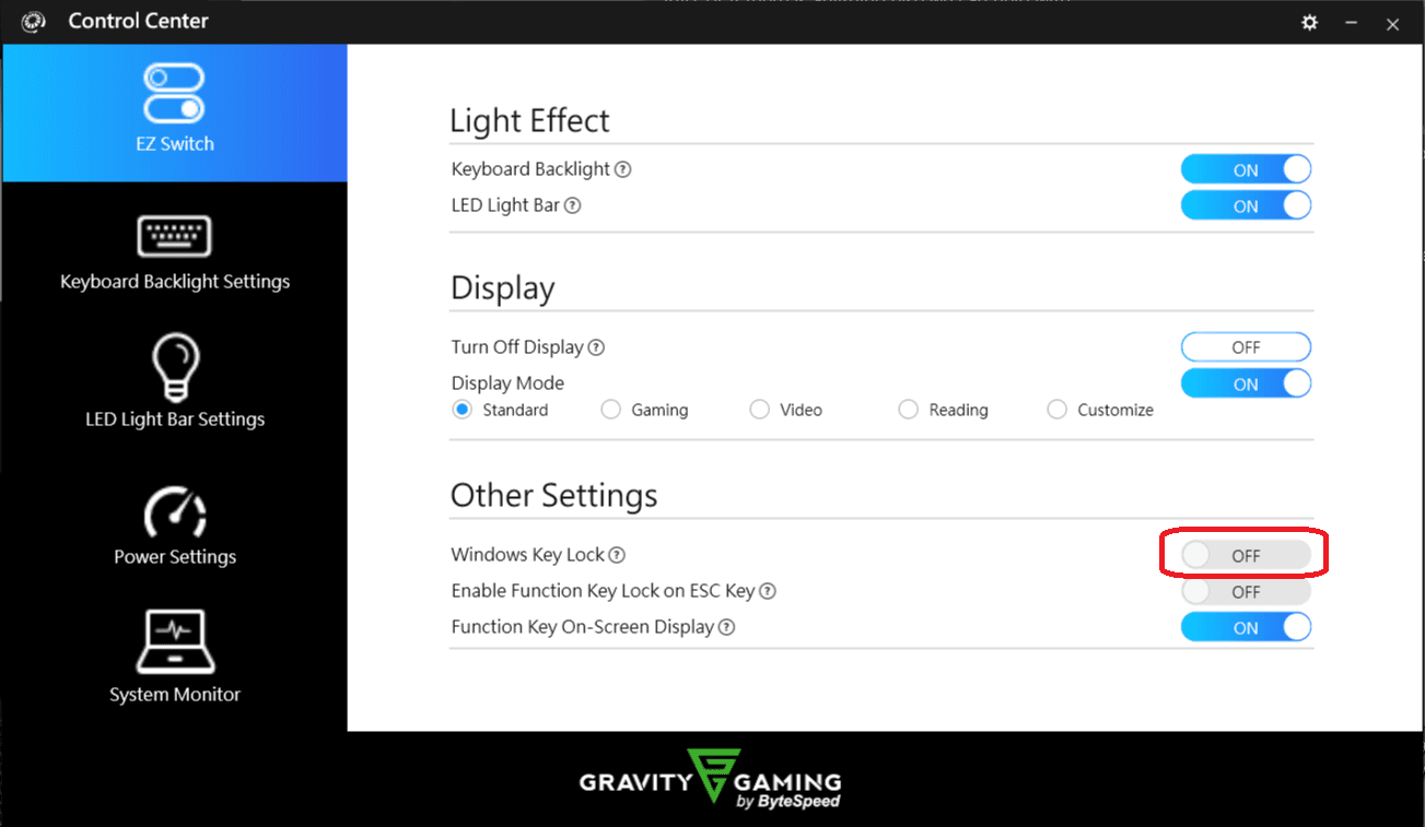 Windows key is not working Atlas 157Q ByteSpeed