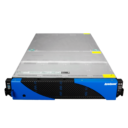 ByteSpeed 2U Server RS720-E11 Front Blue 1000x1000